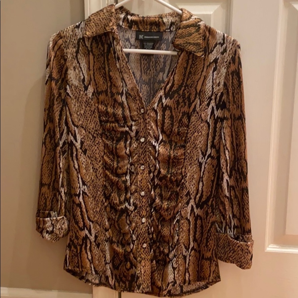 INC fitted blouse